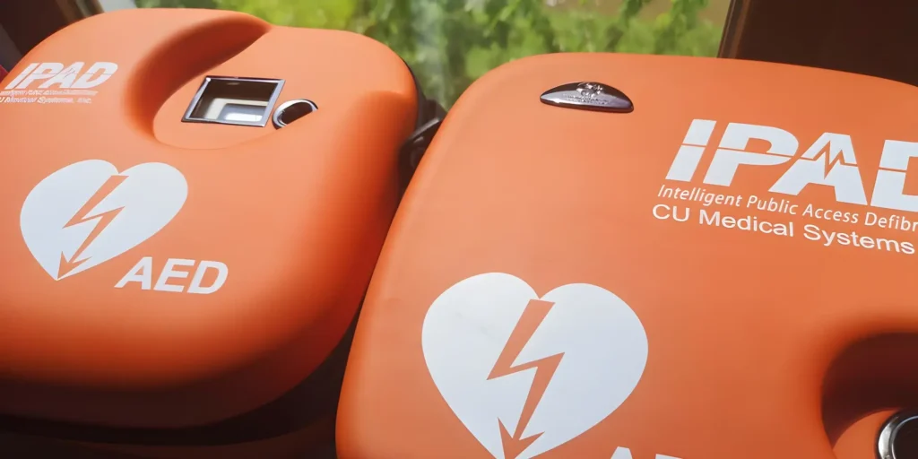 Bild von zwei AED-Geräten